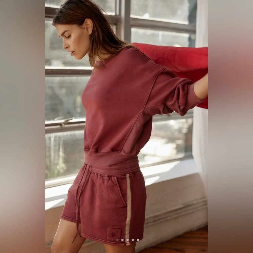 Hold ISF Free People Movement XS Sprint to the Finish Set in Mahogany Red - Picture 4 of 7